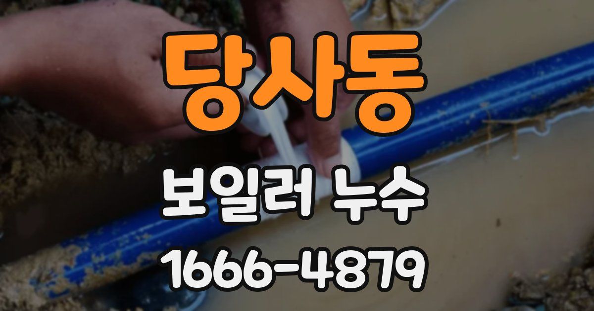당사동 보일러 누수