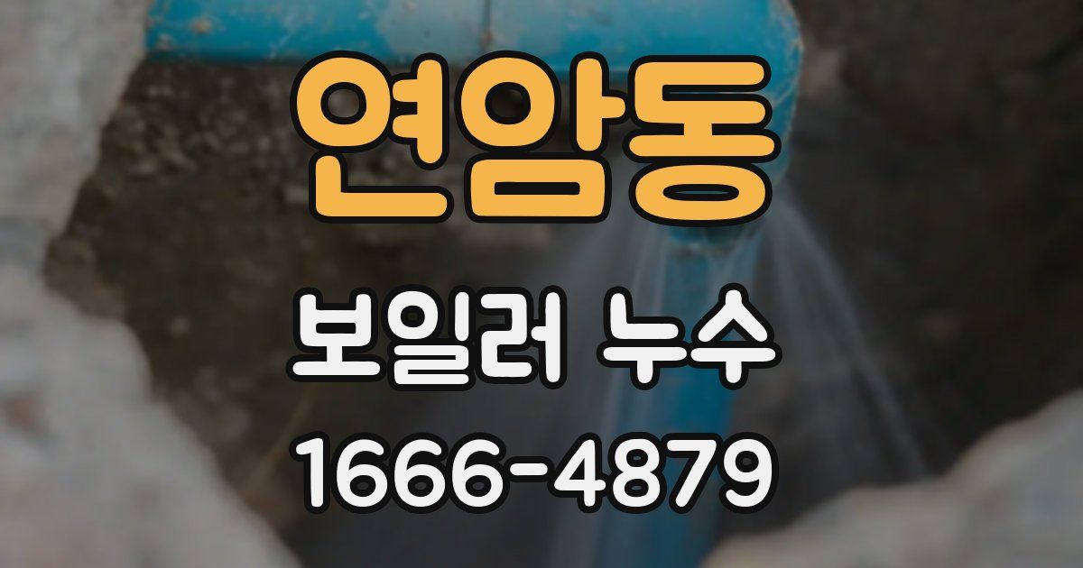 연암동 보일러 누수