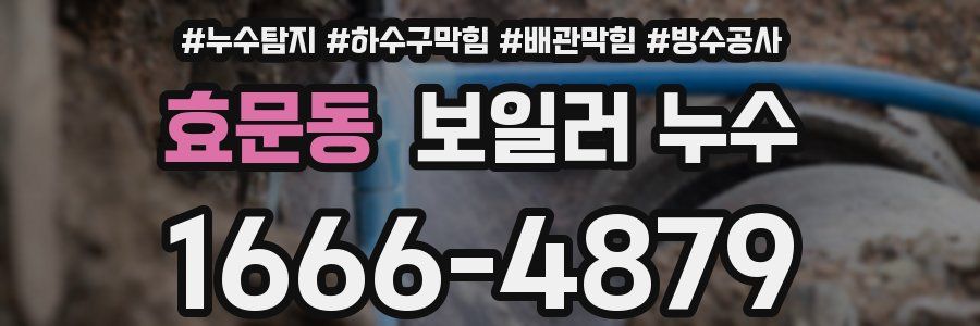 효문동 보일러 누수