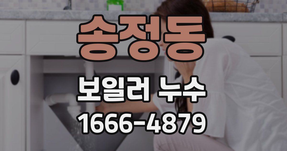 송정동 보일러 누수