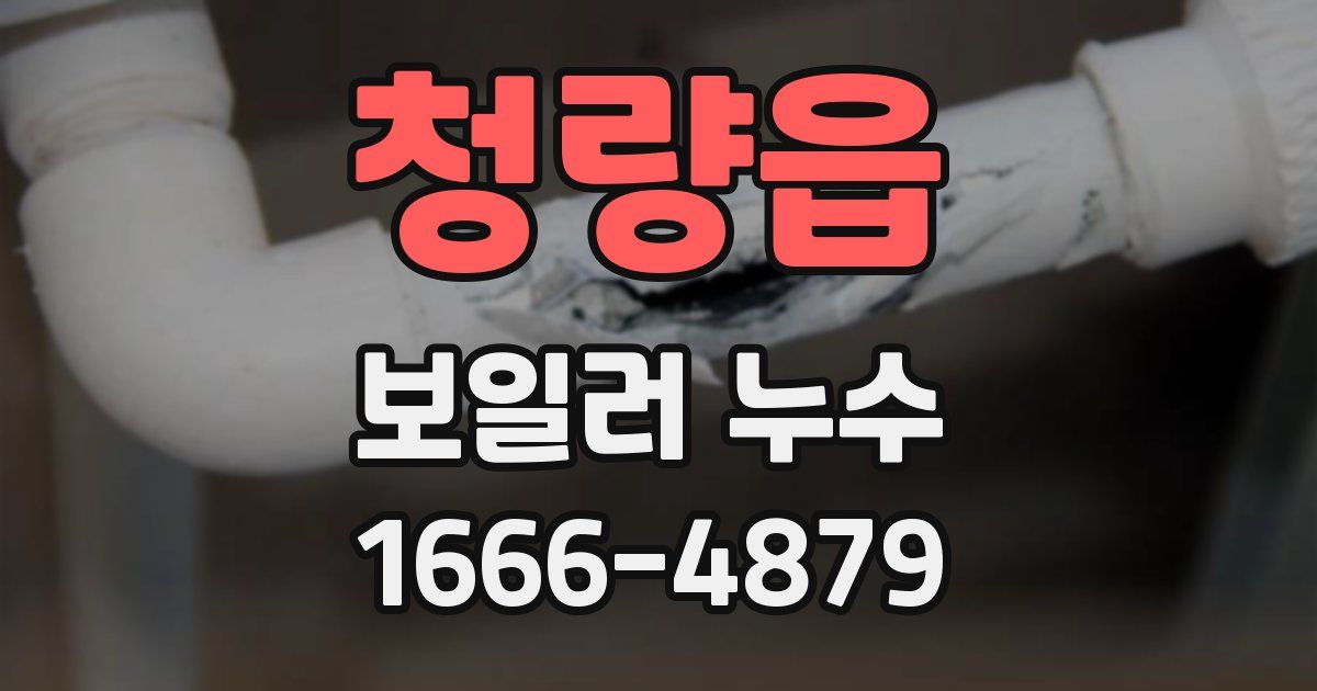 청량읍 보일러 누수