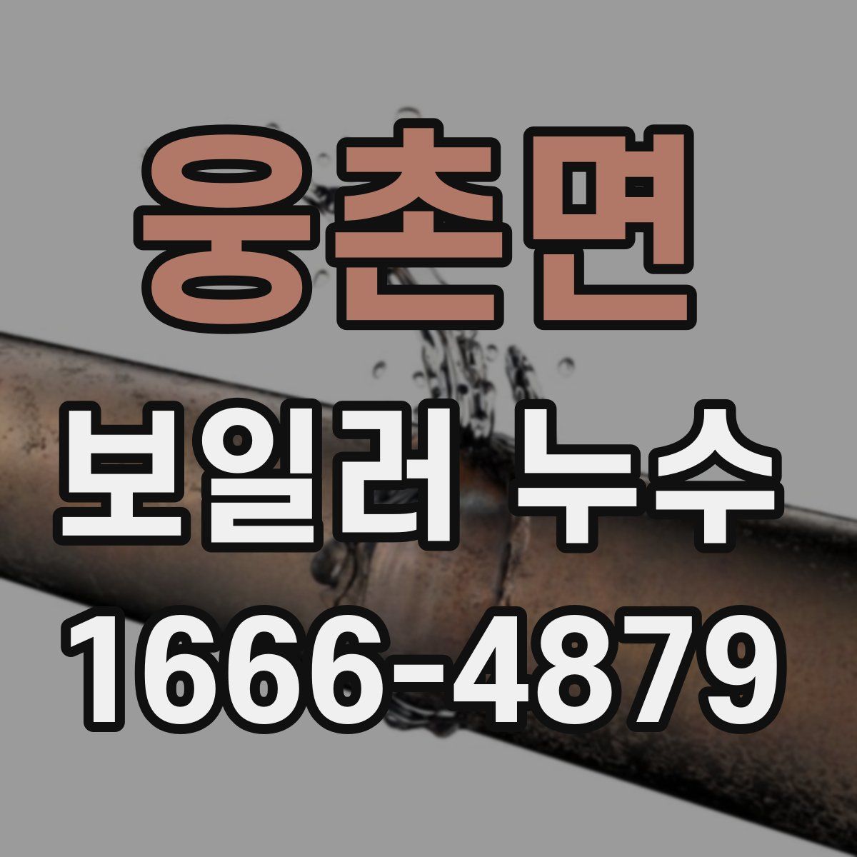 웅촌면 보일러 누수