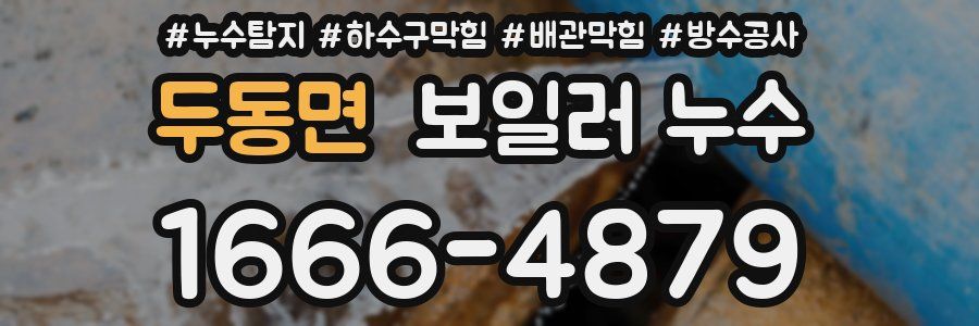 두동면 보일러 누수