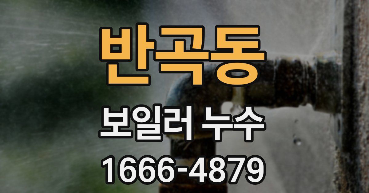 반곡동 보일러 누수