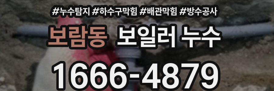 보람동 보일러 누수