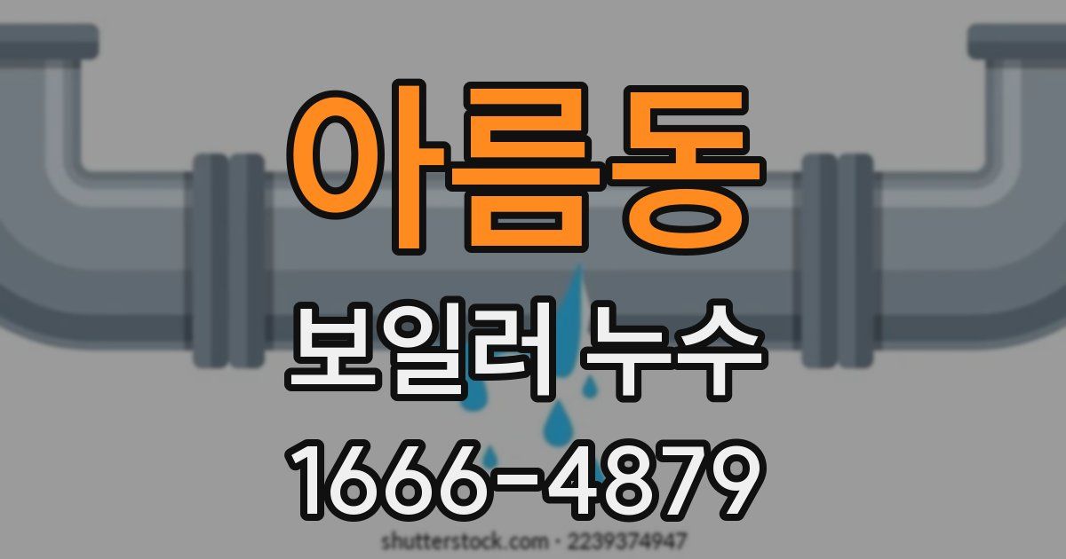 아름동 보일러 누수