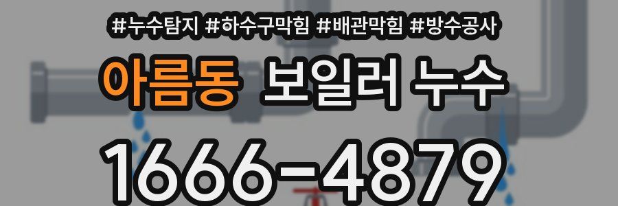 아름동 보일러 누수