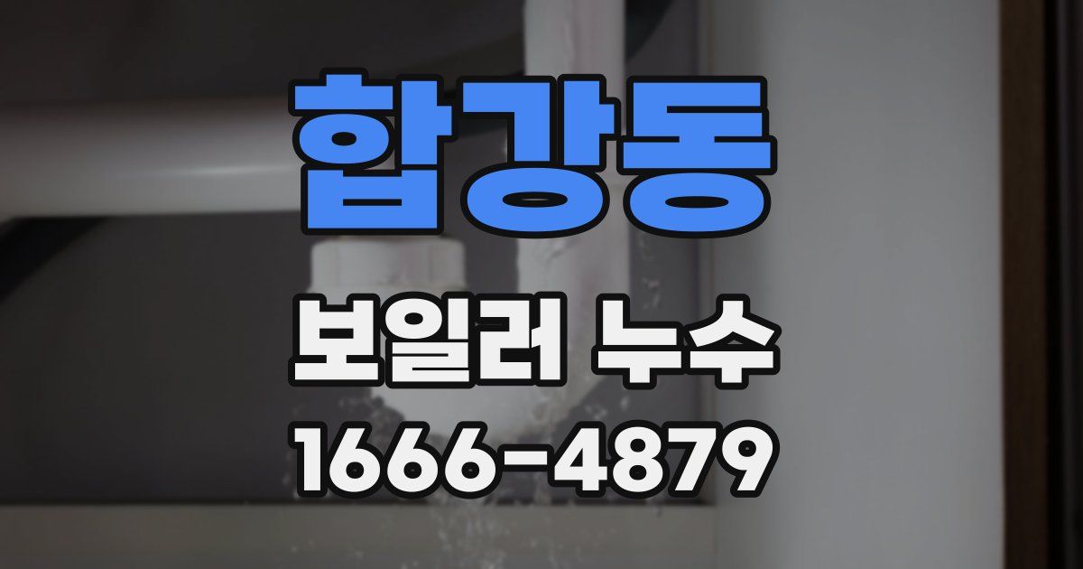 합강동 보일러 누수