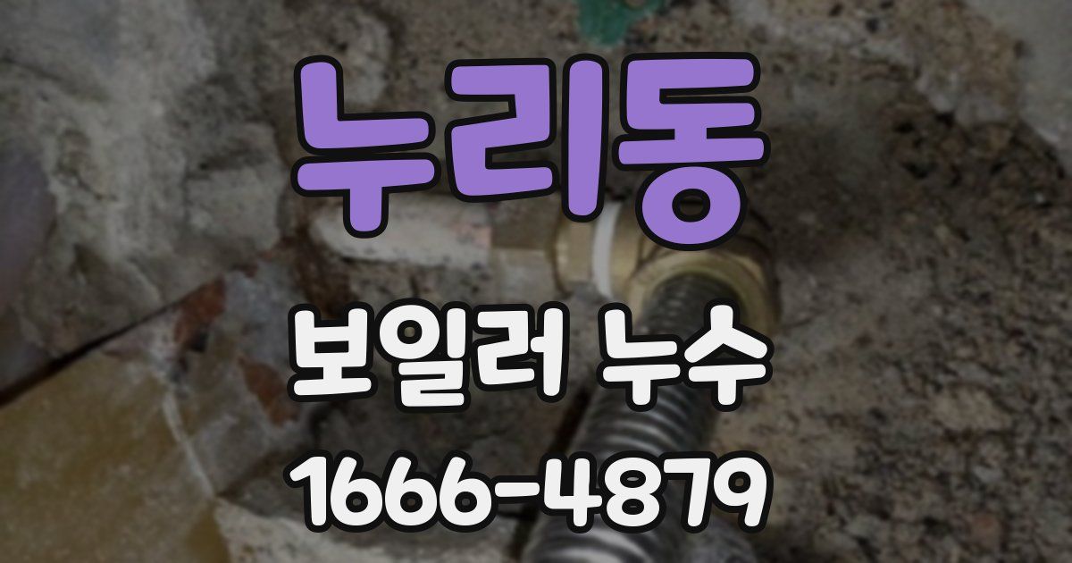 누리동 보일러 누수