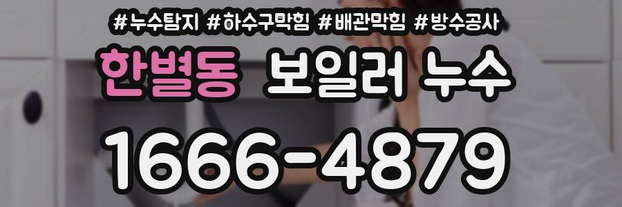 한별동 보일러 누수