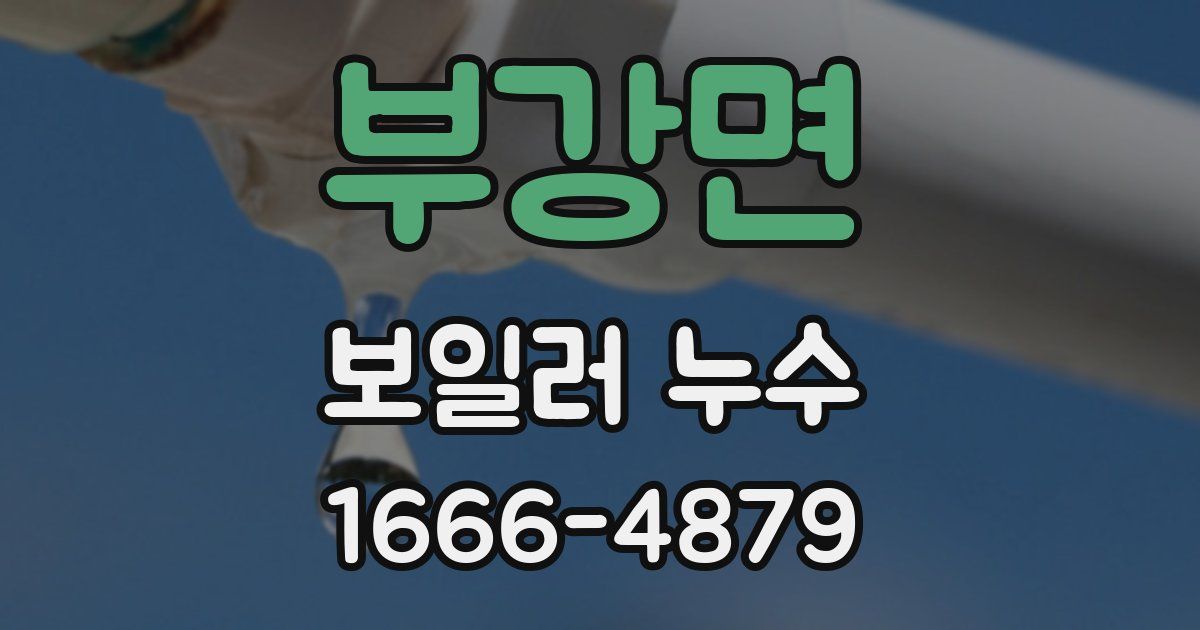 부강면 보일러 누수