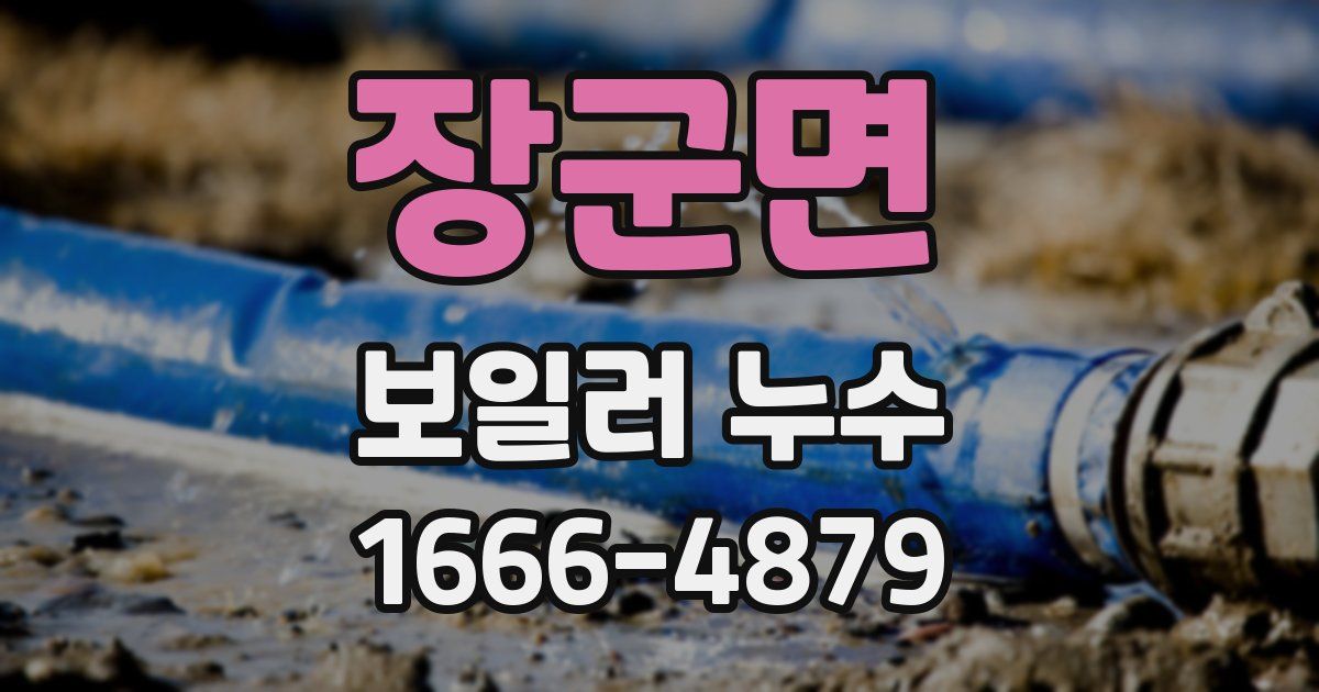 장군면 보일러 누수