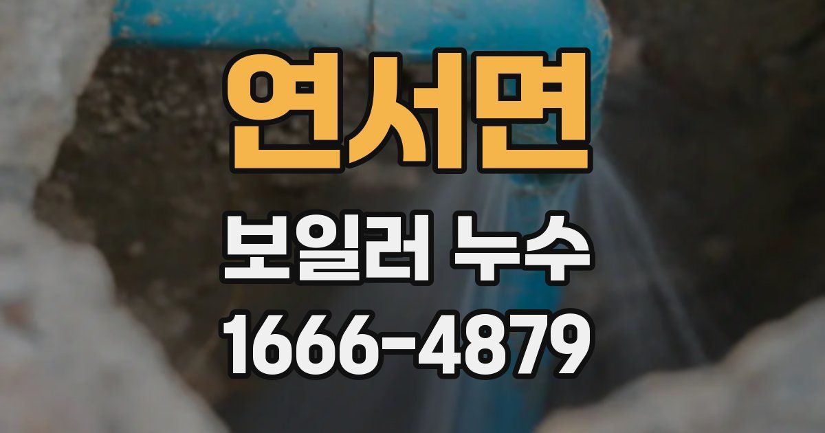 연서면 보일러 누수