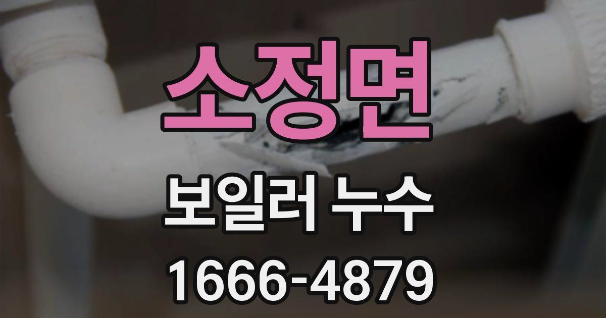 소정면 보일러 누수