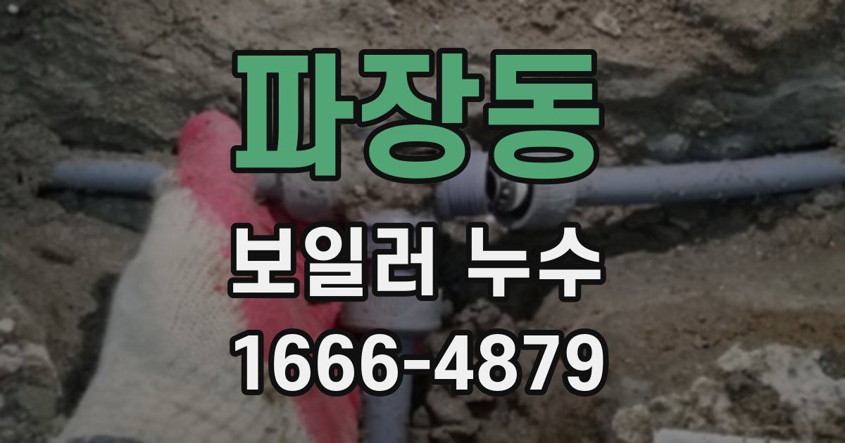 파장동 보일러 누수