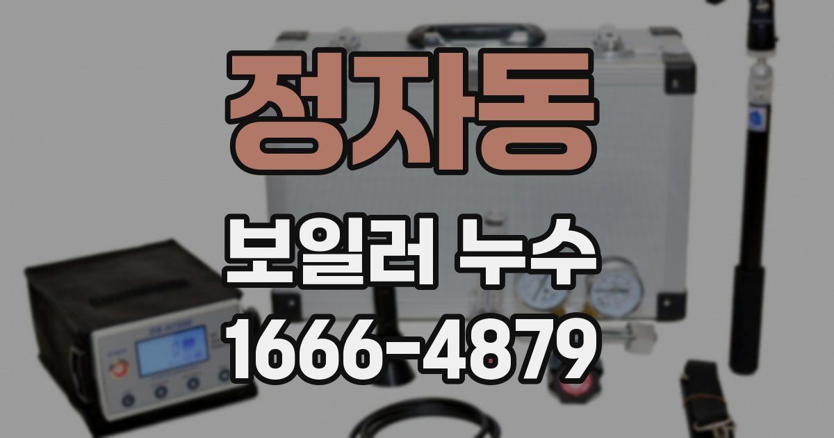 정자동 보일러 누수