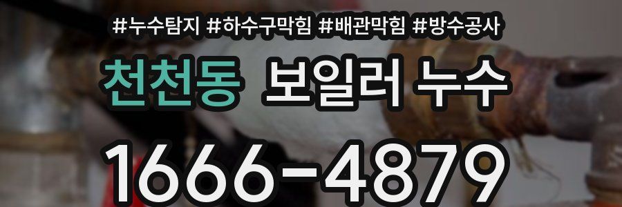 천천동 보일러 누수
