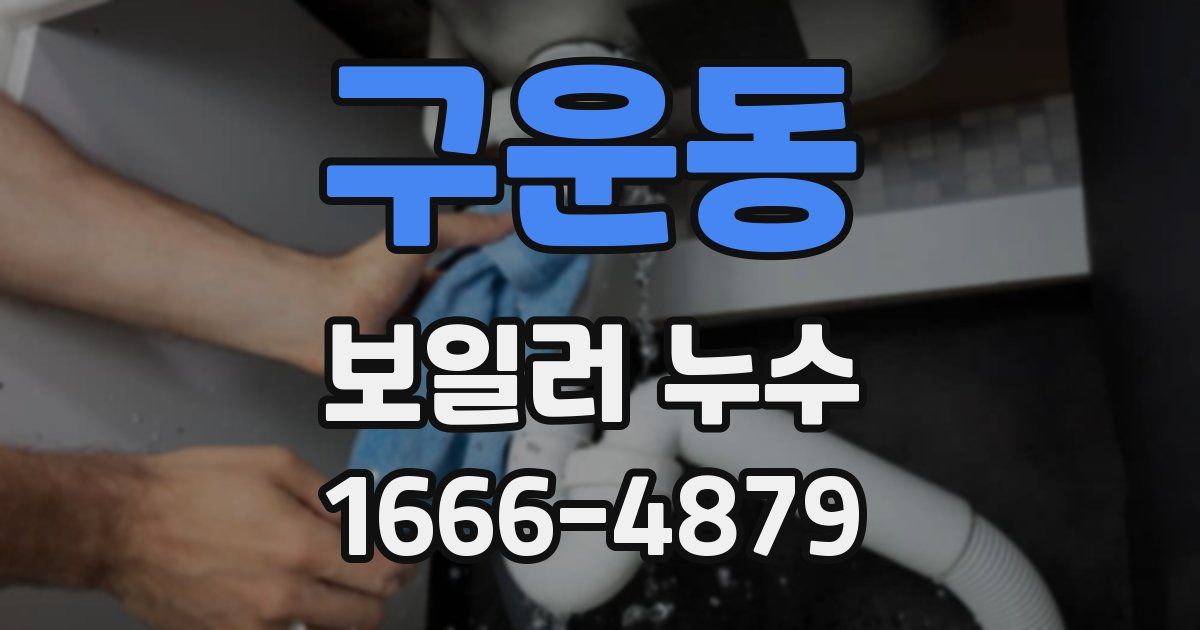 구운동 보일러 누수