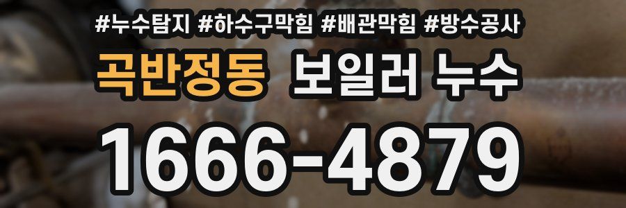 곡반정동 보일러 누수