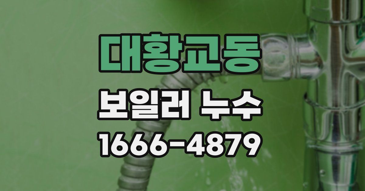 대황교동 보일러 누수