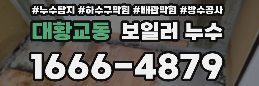 대황교동 보일러 누수