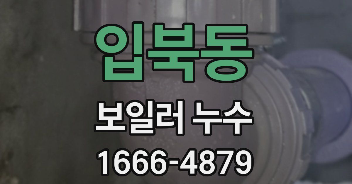 입북동 보일러 누수