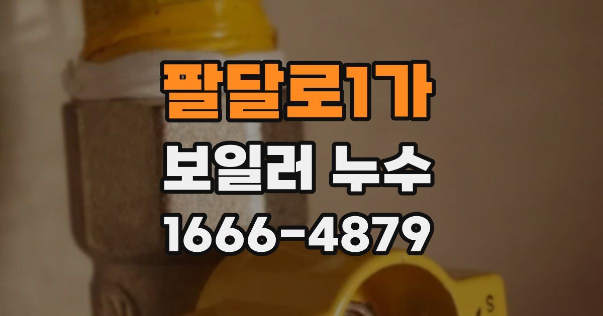 팔달로1가 보일러 누수