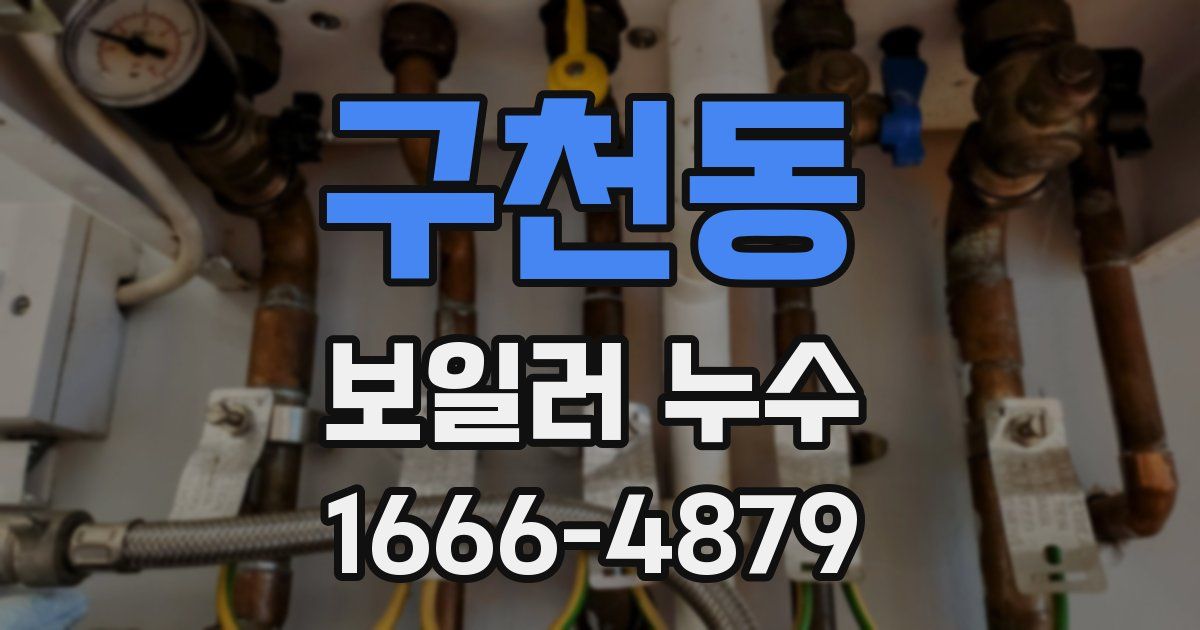 구천동 보일러 누수