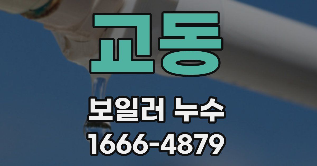 교동 보일러 누수