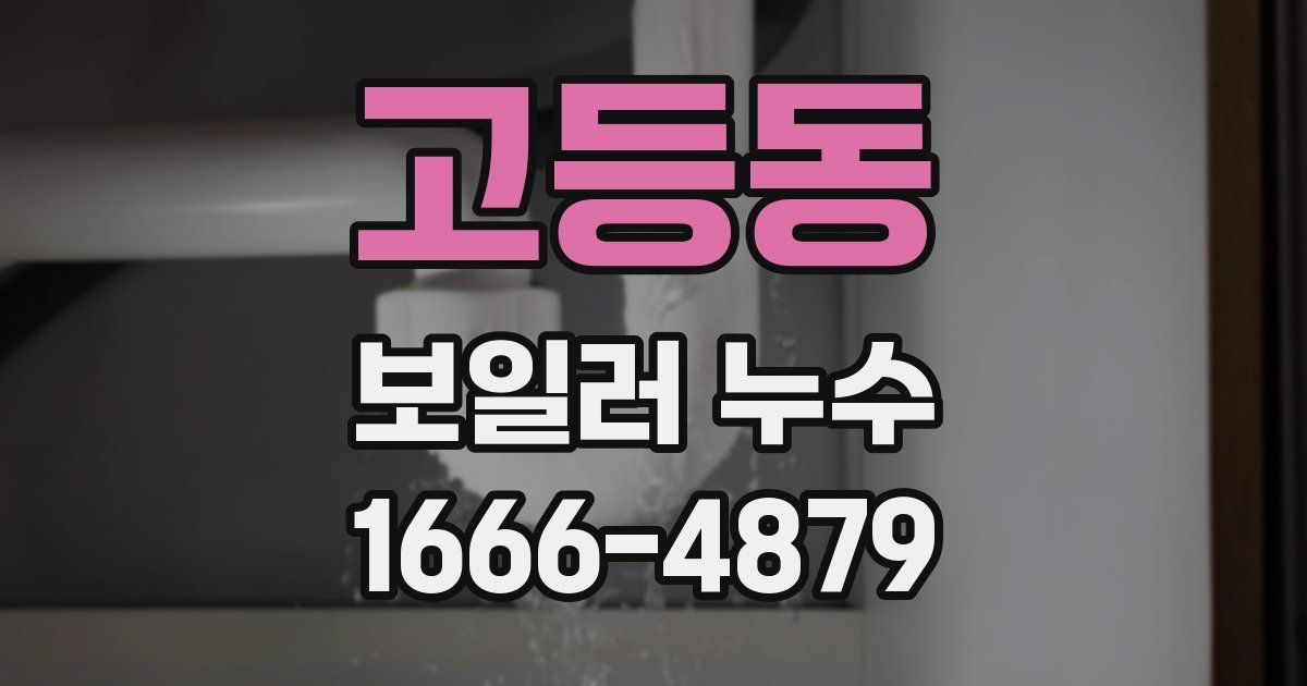 고등동 보일러 누수