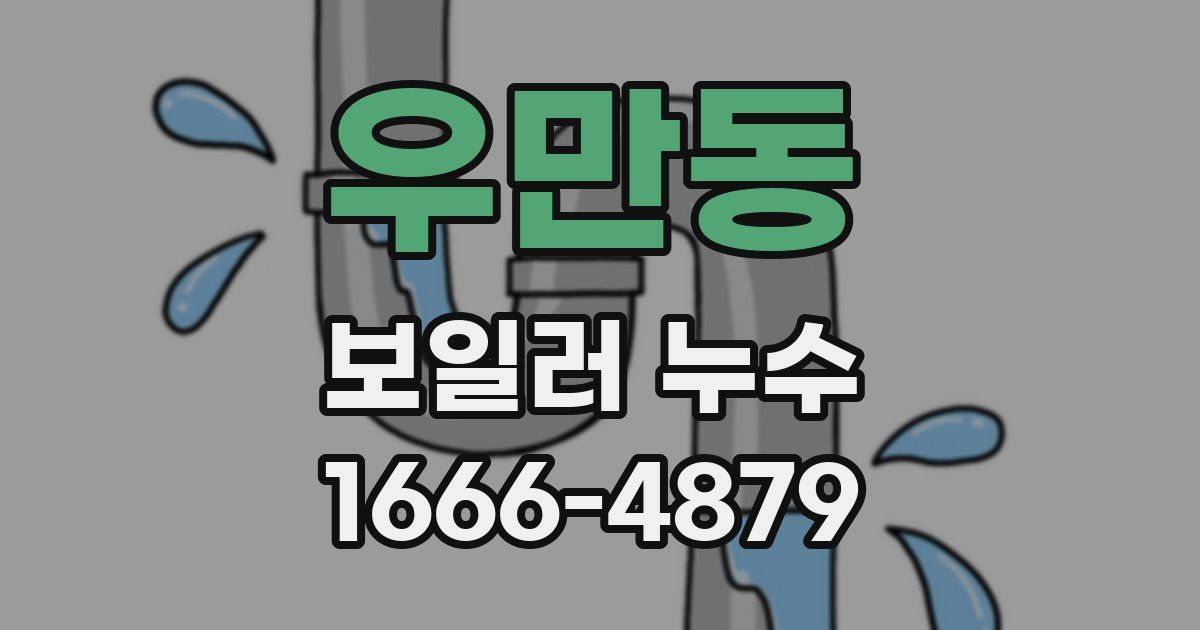 우만동 보일러 누수