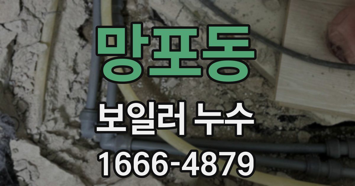 망포동 보일러 누수