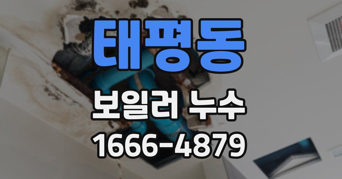 태평동 보일러 누수