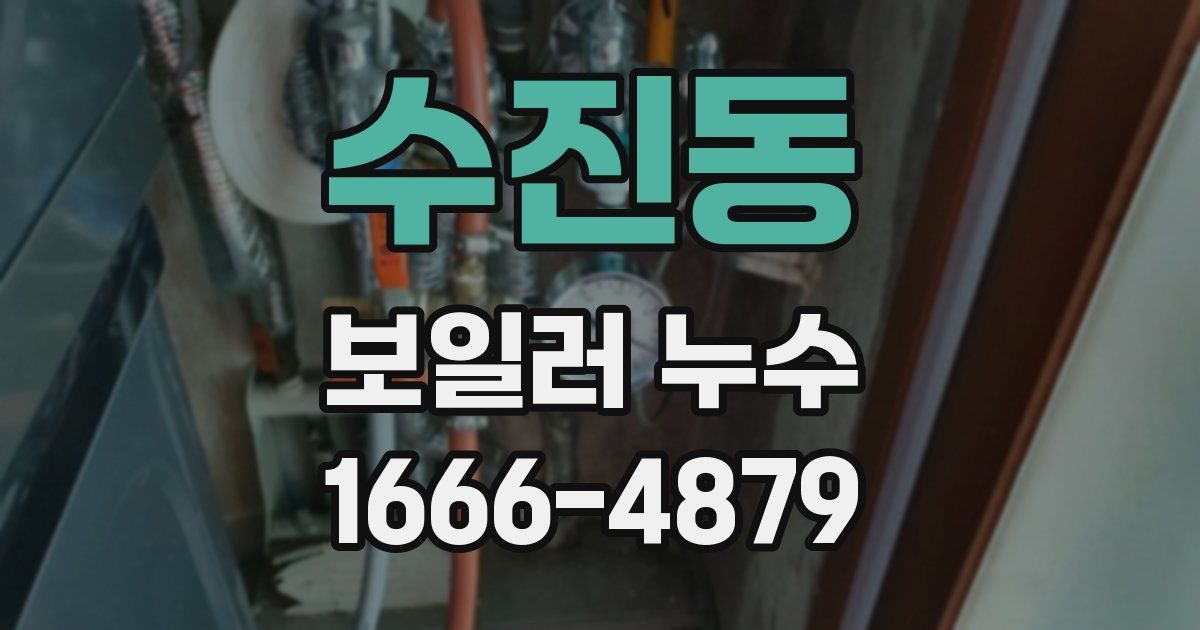 수진동 보일러 누수