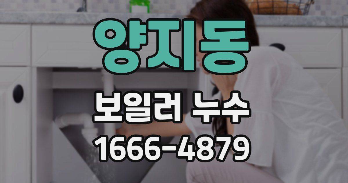 양지동 보일러 누수