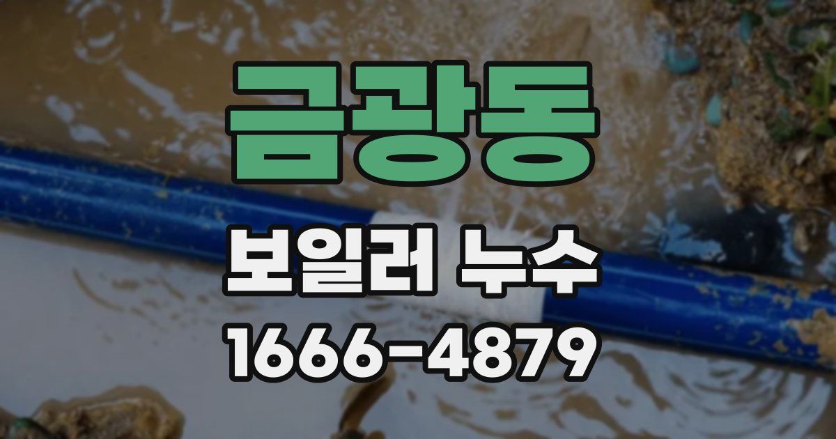 금광동 보일러 누수
