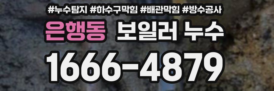 은행동 보일러 누수