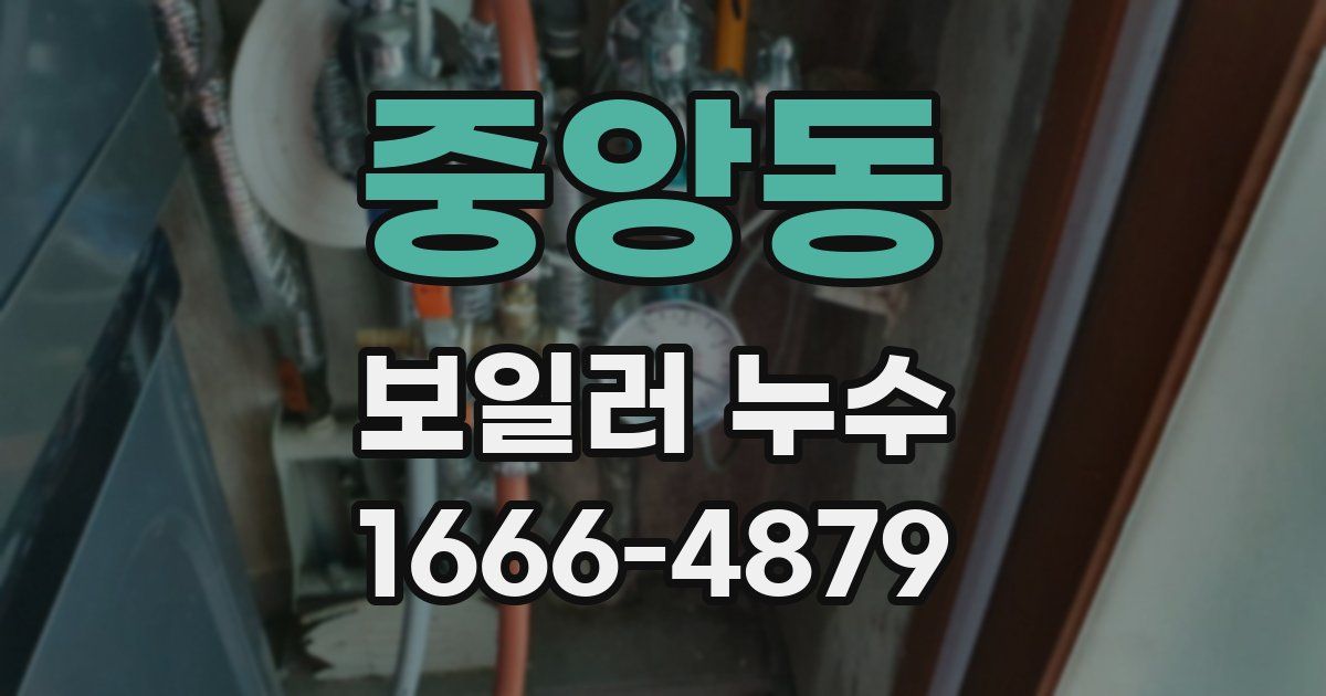 중앙동 보일러 누수