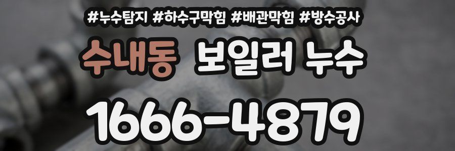 수내동 보일러 누수