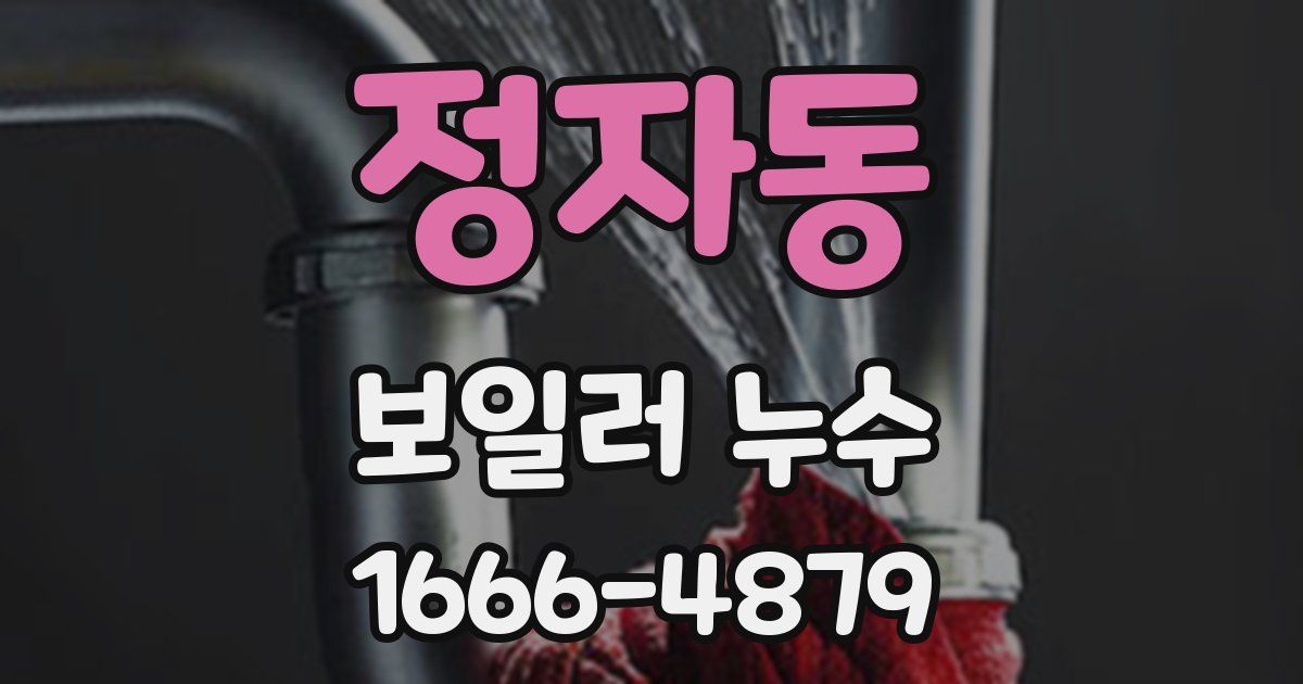 정자동 보일러 누수