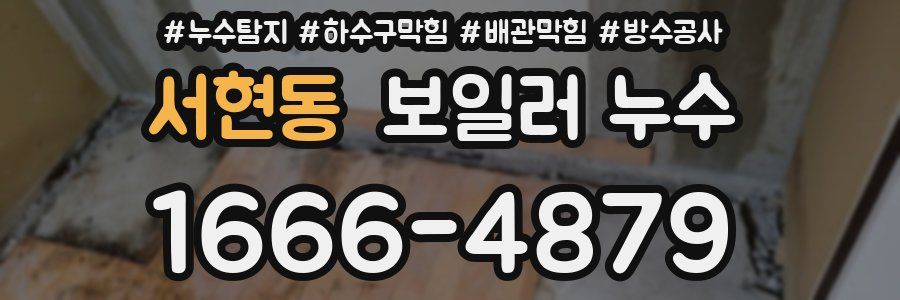 서현동 보일러 누수