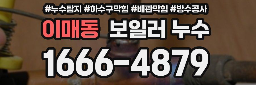 이매동 보일러 누수