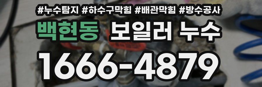 백현동 보일러 누수