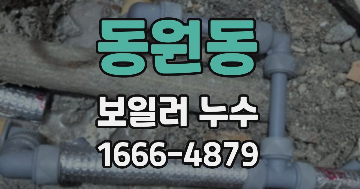 동원동 보일러 누수