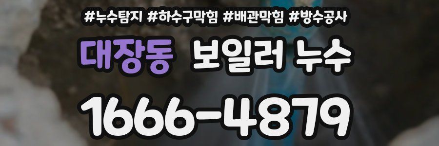 대장동 보일러 누수