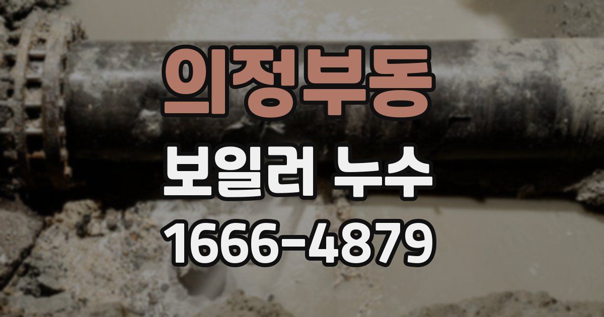 의정부동 보일러 누수