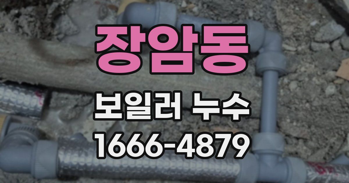 장암동 보일러 누수