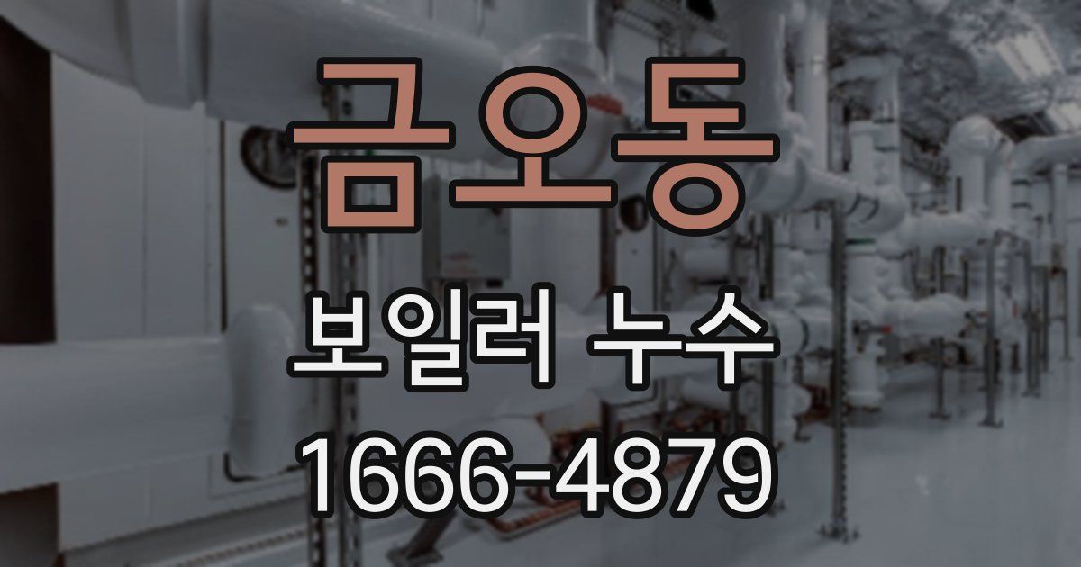 금오동 보일러 누수