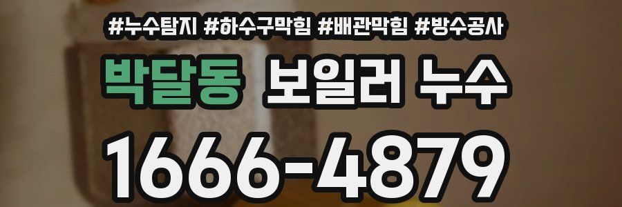 박달동 보일러 누수