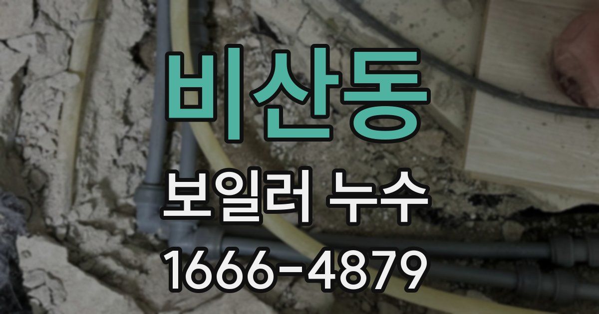 비산동 보일러 누수